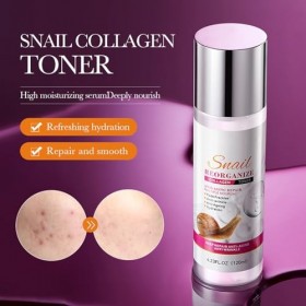 Tonique Anti-Rides À LEssence De Limace, Facial Toner, Hydratation Intense Pour Teint Éclatant, Action Raffermissante Contre