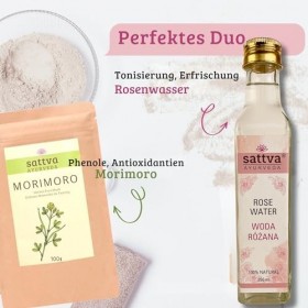 Sattva Natural Rose Water for Face Tonique pour le visage - Tonique pour le visage pour peaux à imperfections - Hydrolat natu
