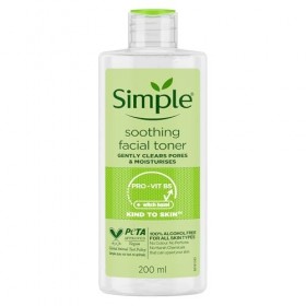 Simple Kind to Skin Tonique apaisante pour le visage 200 ml