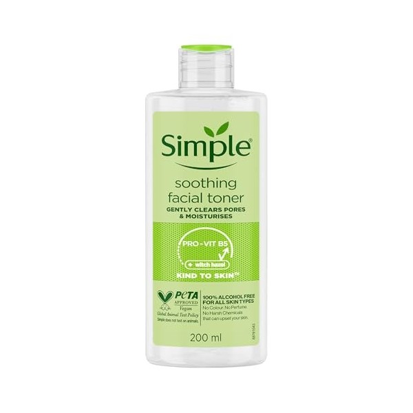 Simple Kind to Skin Tonique apaisante pour le visage 200 ml