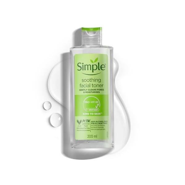 Simple Kind to Skin Tonique apaisante pour le visage 200 ml