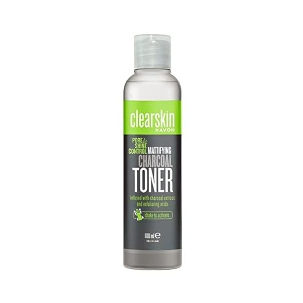 Avon Clearskin & Shine Control Toner matifiant au charbon 100 ml