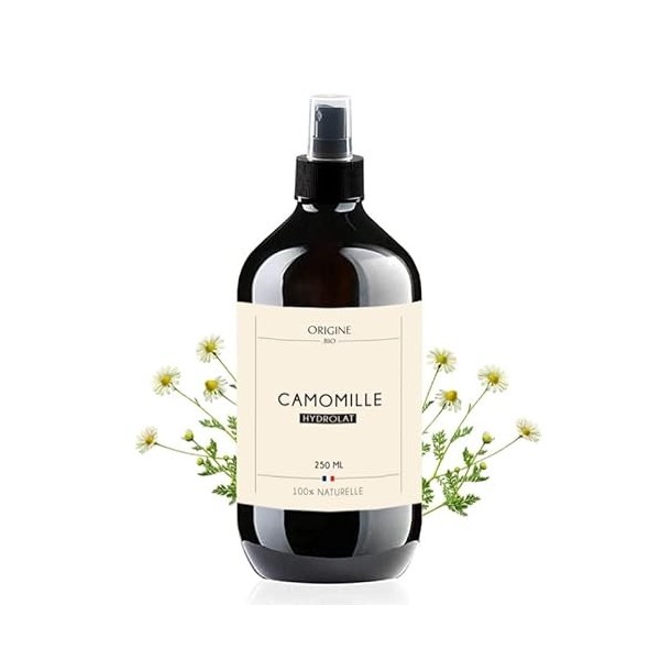 Hydrolat Camomille Romaine Origine Bio 250 ml Spray - Eau florale de Camomille Romaine 250 ml - Eau florale Camomille apaisan