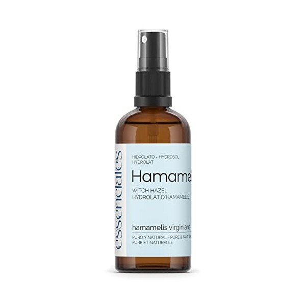 Essenciales - Hydrolat et Eau florale de Hamamélis hamamelis virginiana BIO, 100 ml | 100% Pure et Naturel - Certifiée Biol L...