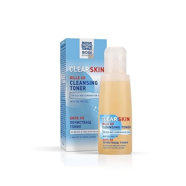 BODI BEAUTY – Tonique visage peau grasse anti-imperfections 100 ml – acide salicylique, acide lactique, tea tree | pores ress