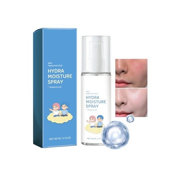 Brume Hydratante Pour Le Visage - | 60cl Format Nomade Lotion Douce Fluide Léger | Quotidien Intérieur Extérieur Voyage Plage