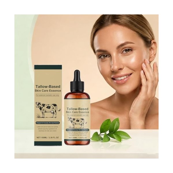 Sérum visage au suif & tripeptide de cuivre-1, hydratant profond, léger, absorption rapide, peaux sèches/fatiguées, tous type...