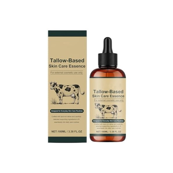 Sérum visage au suif & tripeptide de cuivre-1, hydratant profond, léger, absorption rapide, peaux sèches/fatiguées, tous type...