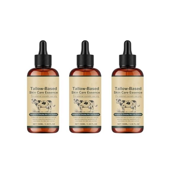 Sérum visage au suif & tripeptide de cuivre-1, hydratant profond, léger, absorption rapide, peaux sèches/fatiguées, tous type...