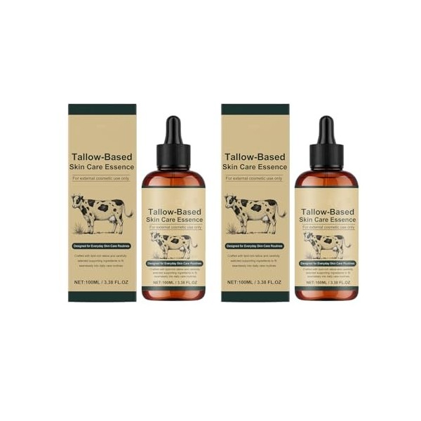 Sérum visage au suif & tripeptide de cuivre-1, hydratant profond, léger, absorption rapide, peaux sèches/fatiguées, tous type...