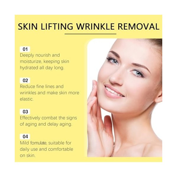 Lifting-Gesichtsserum, huile essentielle pour le raffermissement du visage, anti-rides, Lumineuse-Gesichtsserum, hydratant po