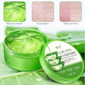 Gel dAloe Vera 300 g Gel daloe vera naturel Hydratant anti-solaire biologique pour le visage et le corps Hydratation douce 