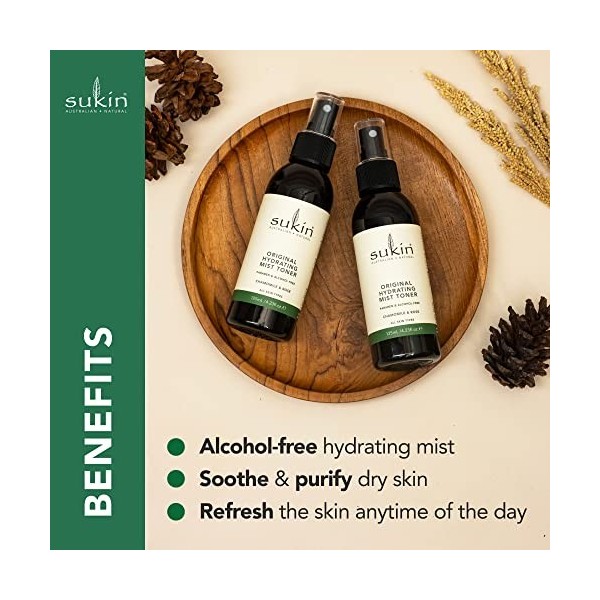 Sukin Hydrating Mist Toner Spray 125ml Lotions Toniques