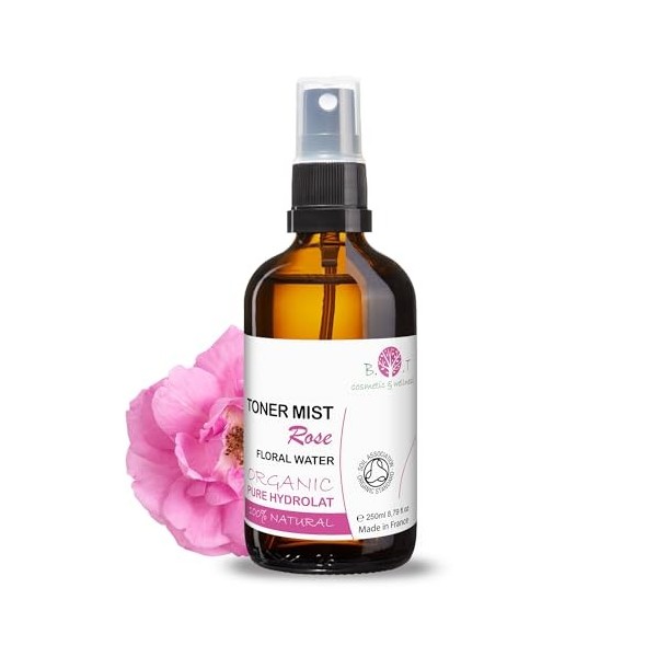 Nettoyant Facial à lhamamélis 250 ml Eau Pure dhamamélis Tonique Astringent Visage Peau Grasse, Mixte et Sensible Effet Ap Lo...