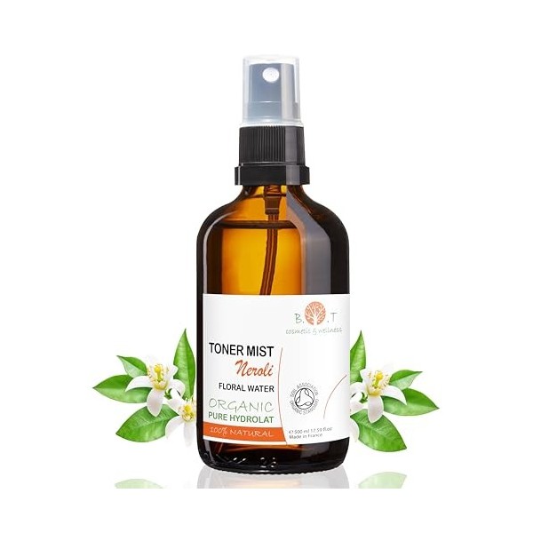 Nettoyant Facial à lhamamélis 250 ml Eau Pure dhamamélis Tonique Astringent Visage Peau Grasse, Mixte et Sensible Effet Ap Lo...