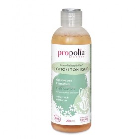 PROPOLIA - Bio - Lotion tonique - Nettoie, démaquille et tonifie - Miel, Aloe vera & Hamamélis - Adolescents et adultes - Fab
