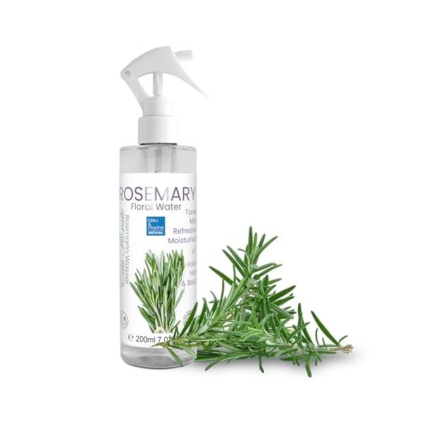 Eau Florale Hydrolat de Romarin ● Peaux Grasse et Imperfections ● Tonique Peaux Mixtes et Grasses ● Spray Cheveux ● Parfum d
