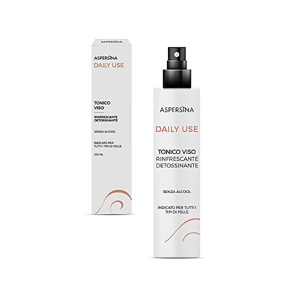 Pharmalife Aspersina Tonique Visage 250 ml - Bave de Lumaca, Acide Hyaluronique, Eau de Rose - Hydratant, Régénérant - Toniqu