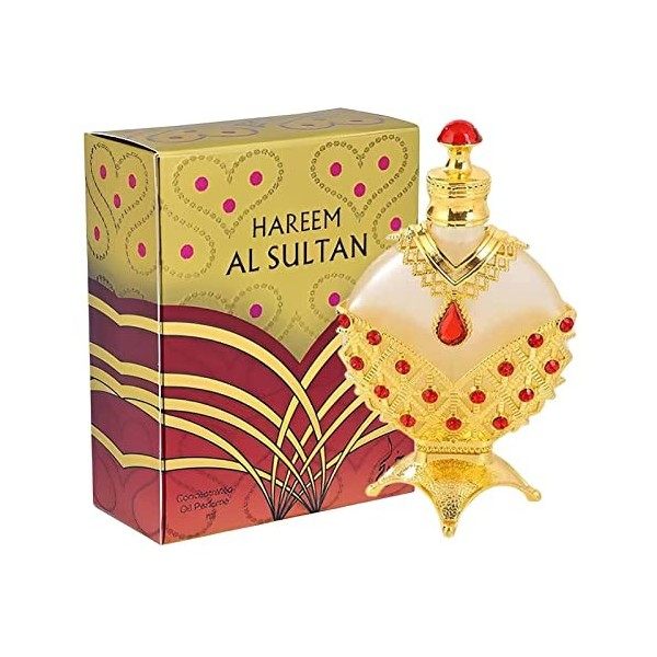 Hareem Al Sultan Gold 35ml | Huile dor de parfum concentrée | Parfum aux phéromones arabes pour femmes | Vaporisateur corpor