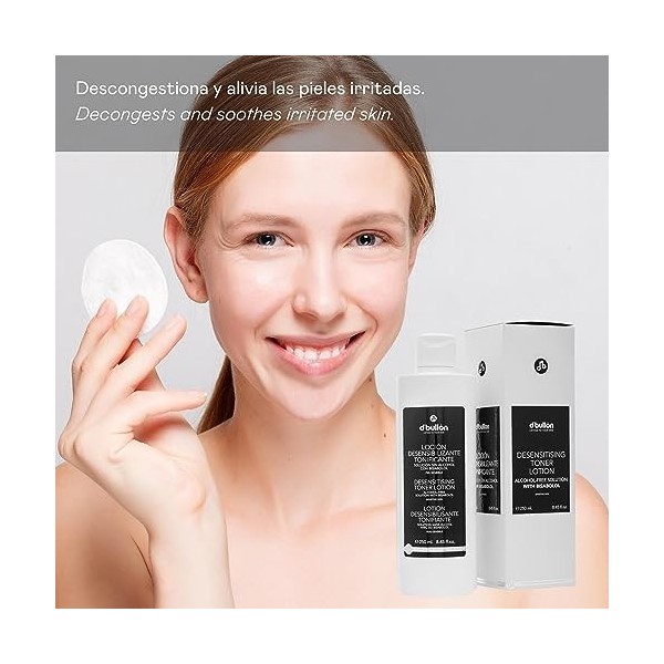 DBullón Profesional Lotion désensibilisante tonifiante, solution sans alcool dau bisabolol - 250 ml