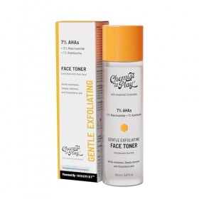 Chemist At Play Tonique visage à lacide glycolique pour une exfoliation douce et une hydratation de la peau | Formulé avec 7