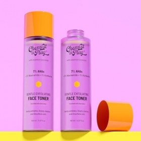 Chemist At Play Tonique visage à lacide glycolique pour une exfoliation douce et une hydratation de la peau | Formulé avec 7