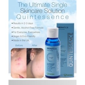 Skinetica Quintessence Toner visage pour lacné, les taches et les imperfections 100 ml | Sans produits chimiques agressifs, 