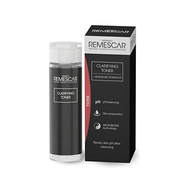 Remescar Lotion Tonique Visage Clarifiante 200ml – Tonique Doux & Rafraîchissant – Prépare la Peau aux Sérums & Soins Hydrata