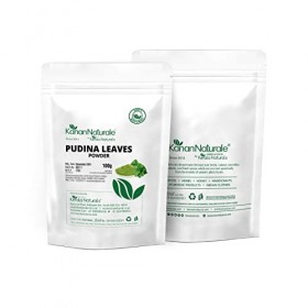Poudre de feuilles de pudina/menthe Mentha 100 g – Pour la peau et les cheveux – Agit comme hydratant, nettoyant, tonifiant