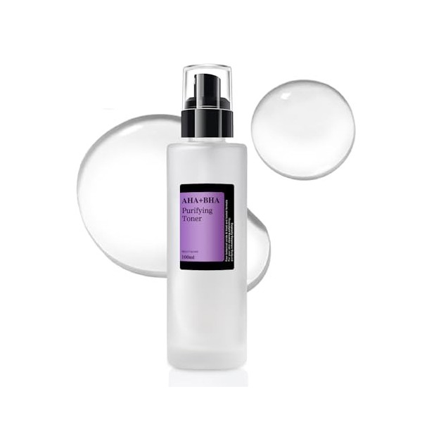 AHA/BHA Clarifying Treatment Toner, Lotion Tonique Coréenne Visage Resserre Pores et Illumine Teint, 100ml