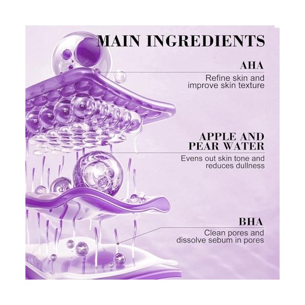 AHA/BHA Clarifying Treatment Toner, Lotion Tonique Coréenne Visage Resserre Pores et Illumine Teint, 100ml