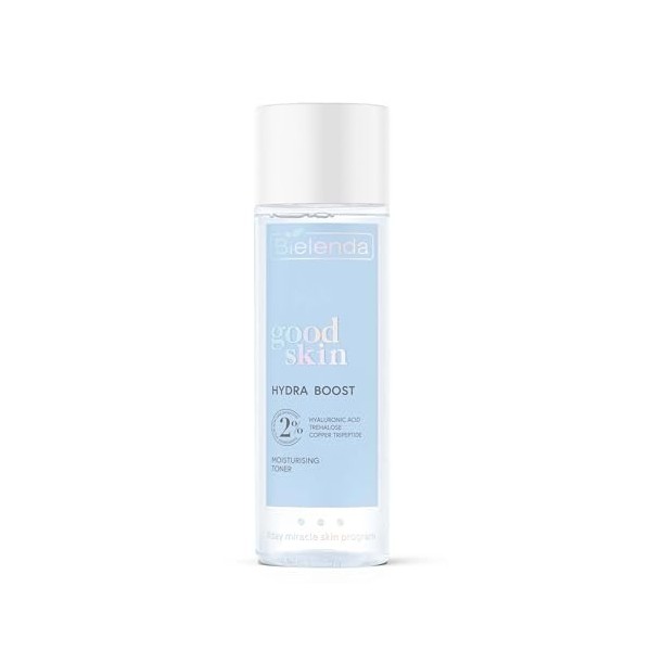 Bielenda Good Skin Hydra Boost tonique hydratant acide hyaluronique, tréhalose, tripeptide, 200 ml