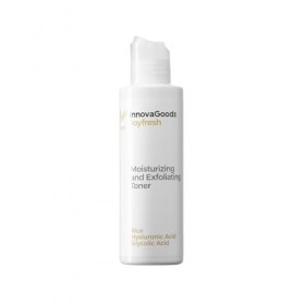 InnovaGoods® Tonico Crème hydratante pour le visage 150 ml Gommage visage avec riz, acide glycolique, acide lactique et acide...