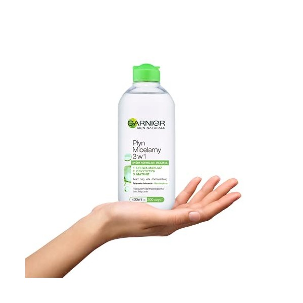 Garnier Skin Naturals Eau micellaire 3 en 1 pour peaux normales et mixtes 400 ml