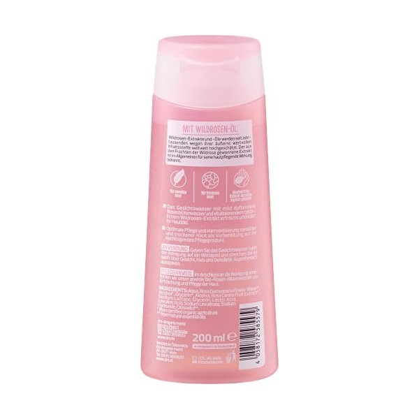 alverde NATURKOSMETIK Tonique à la rose sauvage - 200 ml