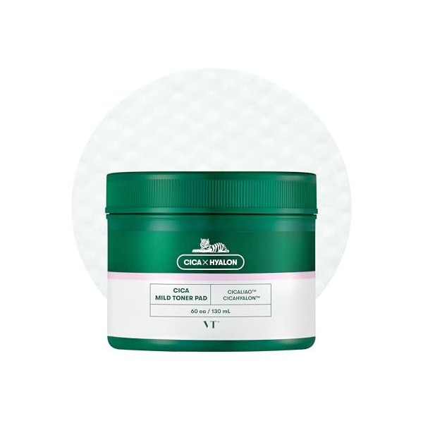 VT COSMETICS Cica Mild Toner Pad 60 Pcs 130 ml 