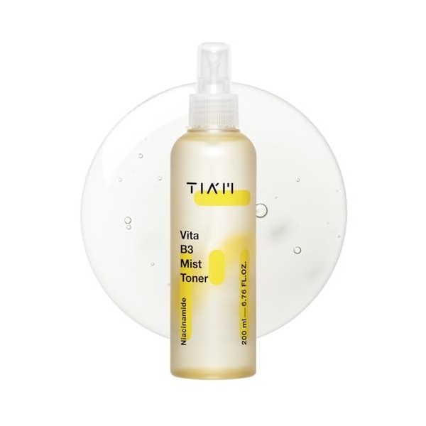 TIAM Vita B3 Mist Toner – Toner éclaircissant pour le visage | Brume hydratante pour le visage | Brume hydratante pour le vis