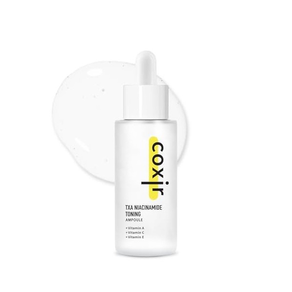 coxir TXA NIACINAMIDE Toning Acide I Acide Tranexamique, Vitamine C I Even Skin Tone, Hydratant, Lisse, Calming, Hydratant, H