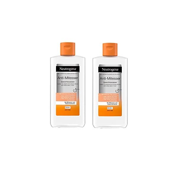 Neutrogena Lot de 2 lotions toniques anti-points noirs pour le visage 200 ml