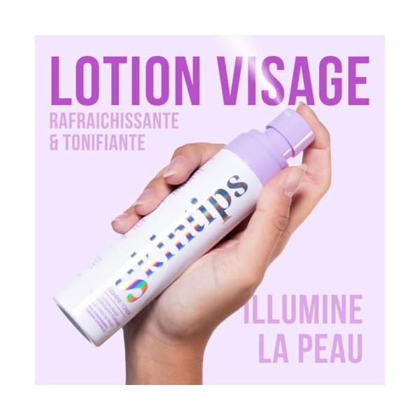 Skintips - Sunshine Toner - Lotion Apaisante & Tonifiante - Démaquille et Resserre les pores - Skincare pour Adolescent - Veg