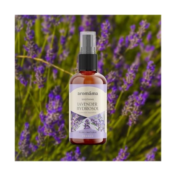 Hydrolat de lavande 100 ml - Aromathérapie, piqûres de moustiques, tonique pour le visage, protection contre la transpiration