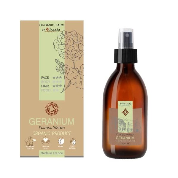 Hydrolat de Lavande Bio 250ml | Eau Florale Rafraîchissante | Soin Apaisant et Purifiant pour Peaux Délicates | Utilisation C...