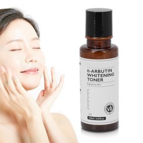 Toner Blanchissant à Larbutine 100 Ml, Toner à Larbutine Hydratant en Profondeur à la Vitamine C, Eau éclaircissante pour l