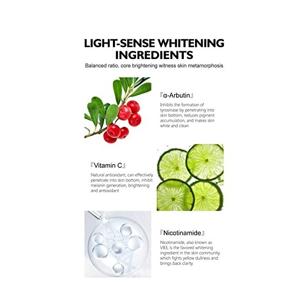 Toner Blanchissant à Larbutine 100 Ml, Toner à Larbutine Hydratant en Profondeur à la Vitamine C, Eau éclaircissante pour l