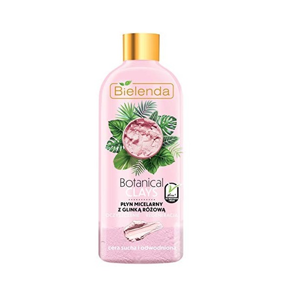 Bielenda Natural Botanical Clays Vegan Pink Clay Micellar Liquid 500ml