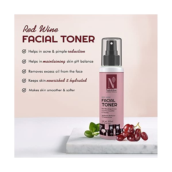 Nutriglow Advanced Facial Toner Red Wine Toner 