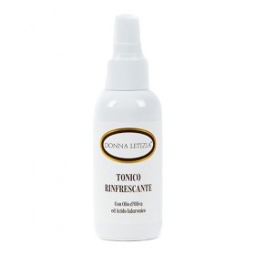 Tonique visage rafraîchissant, avec huile dolive, eau de fleur doranger bio, extrait damande bio, acide hyaluronique, vita