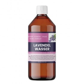 Eau de lavande bio 500 ml - 100 % pure hydrolat de lavande pour la peau, les cheveux et laromathérapie - Lavendula angustifo
