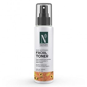 Nutriglow Advance Organics Skin Facial Toner with Peach Extract for Moisturised & Hydrated Skin, Eliminate Dirt & Impurities 