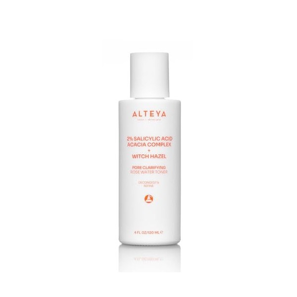 Alteya - Tonique Clarifiante des Pores - 120 ml - Avec 2% dAcide Salicylique - Complexe dacacia & Hamamélis - Exfoliant en 